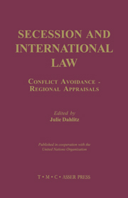 Secession and International Law - Conflict Avoidance - Regional Appraisals
